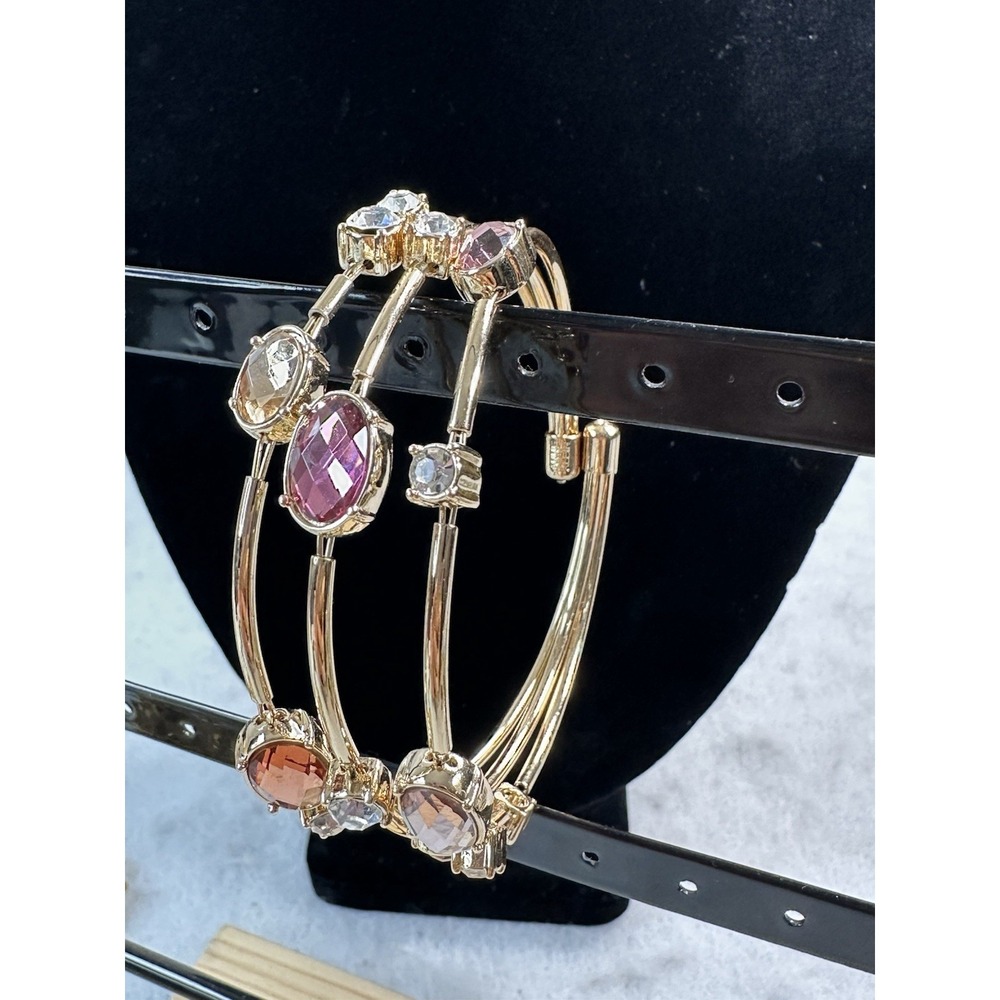 Anne klein Gold Tone Multi Color Jewel Bracelet